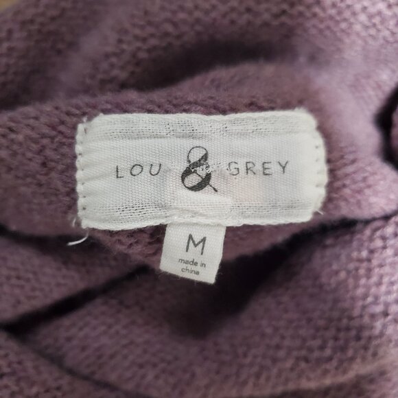 Lou & Grey Purple Turtleneck Sweater | M - Picture 5 of 5